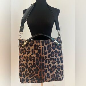 ABBI Leopard Print Tote Bag